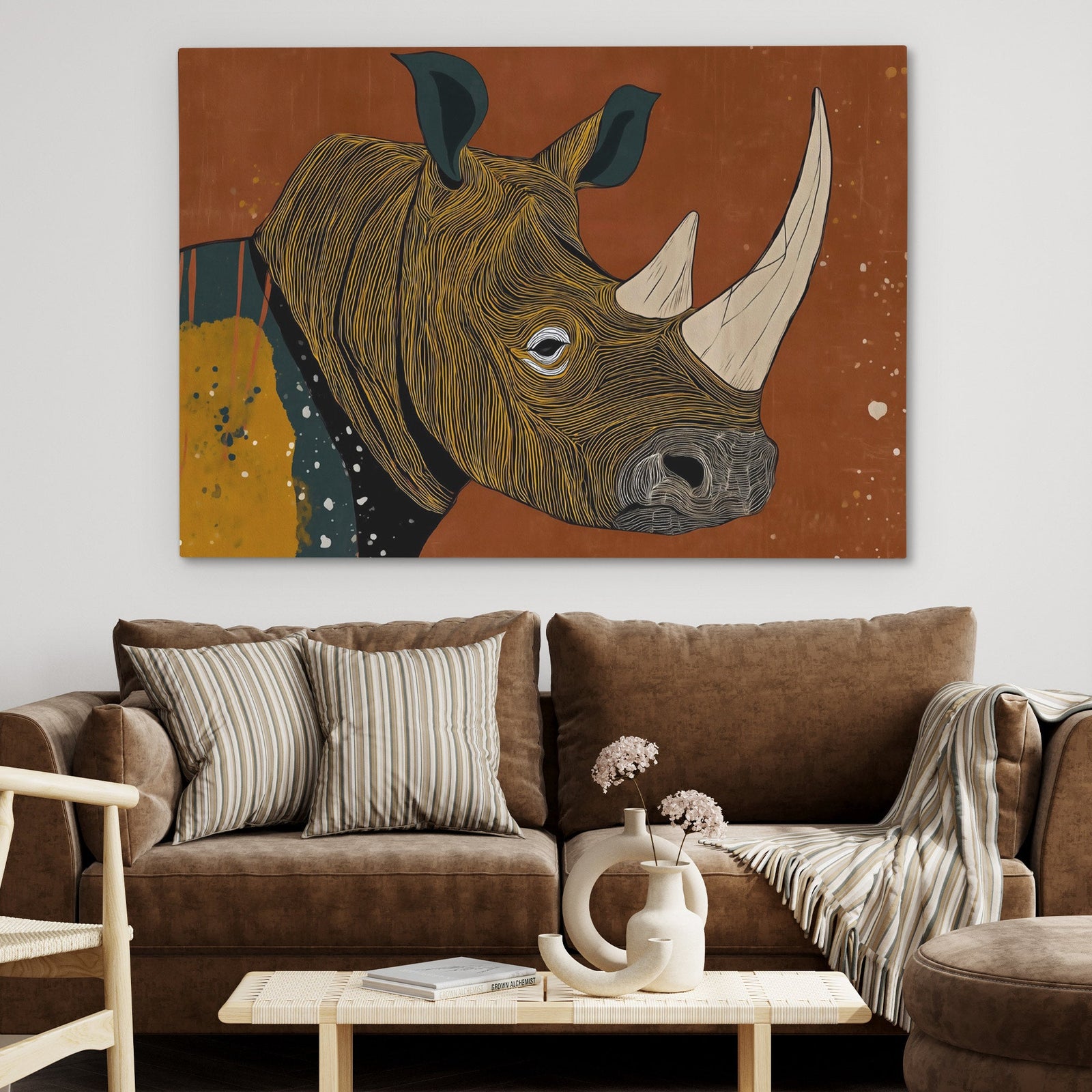 Rust and Horn - Luxury Wall Art