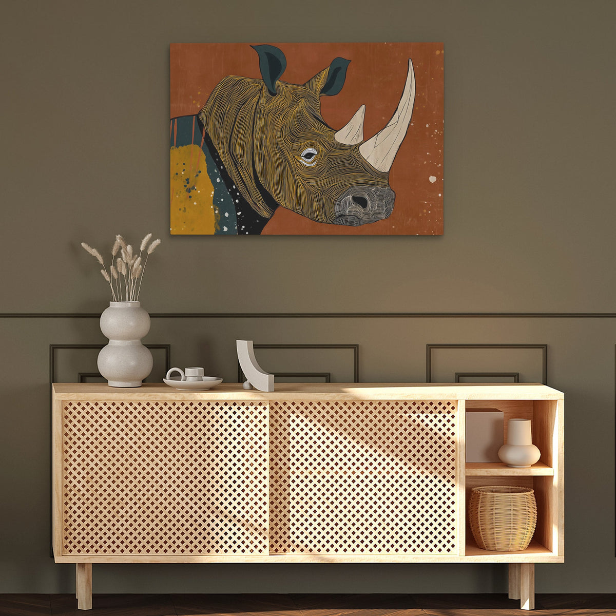 Rust and Horn - Luxury Wall Art