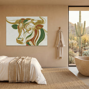 Rust Bull Sketch — Rust Bull Sketch Desert Home Land 107
