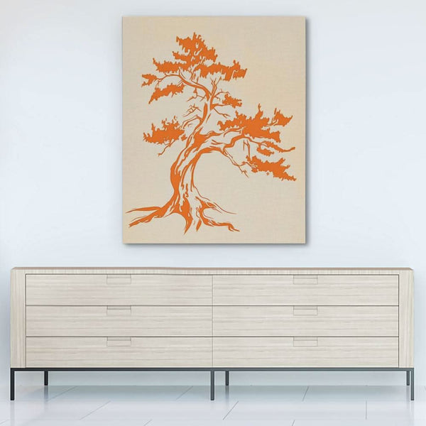 Rustic Tree - Timeless Strength in Natural Tones - Luxury Wall Art