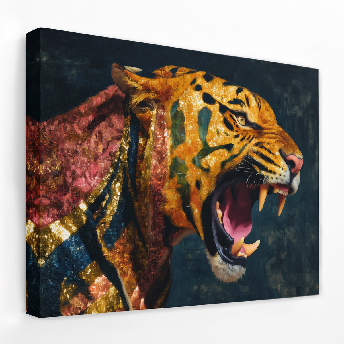 Saber Tiger Roar — Saber Tiger Roar Landscape   Side View   Mirror Wrap 165