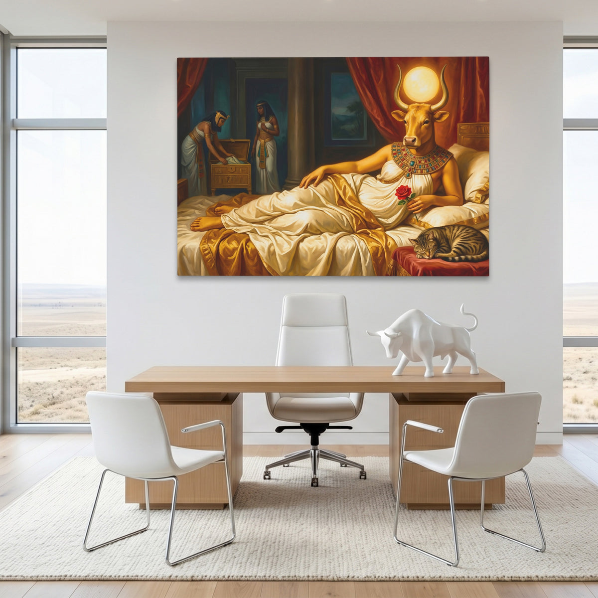 Sacred Bull Repose — Sacred Bull Repose White Bull Room Land 289