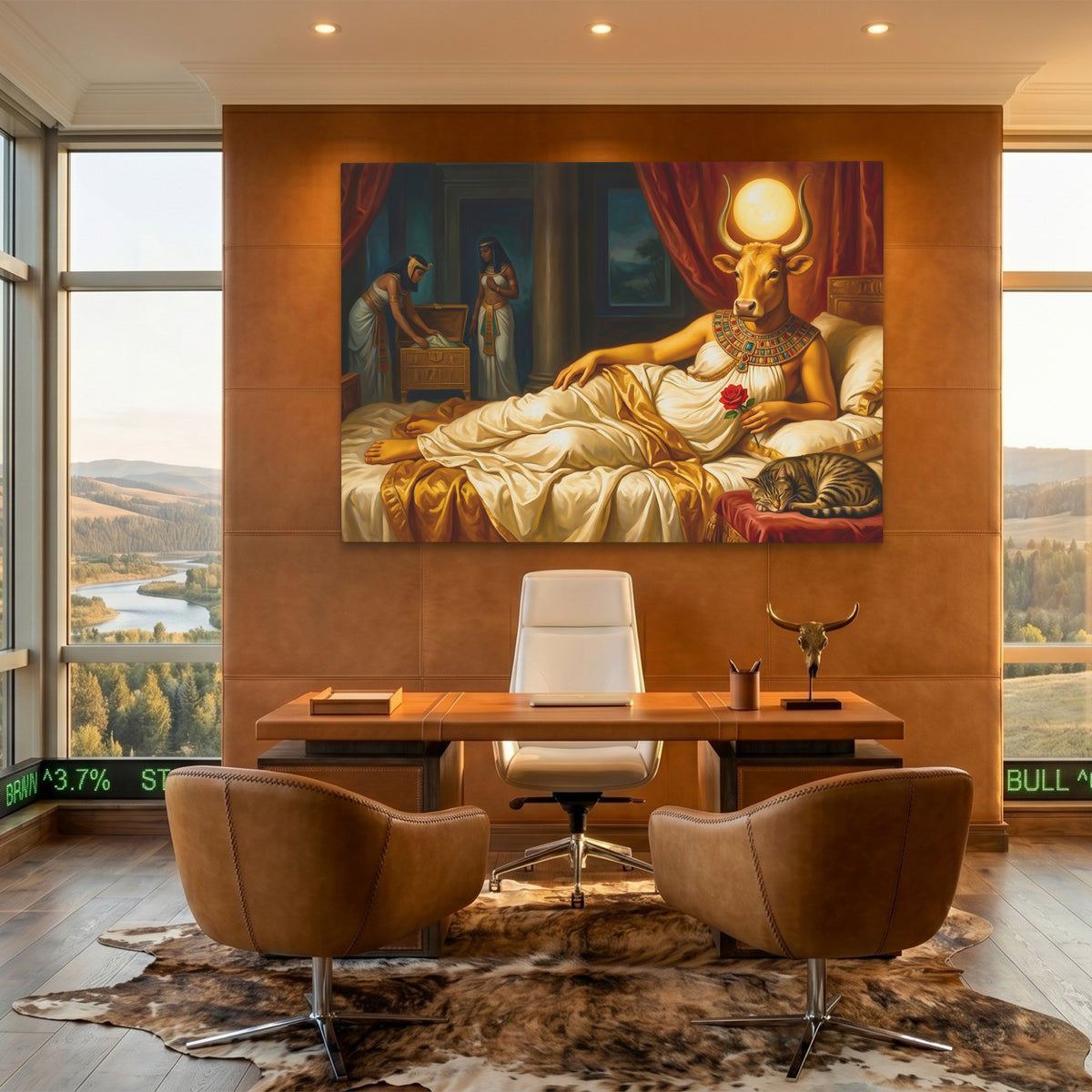 Sacred Bull Repose — Sacred Bull Repose Bullish Ranch Land 58