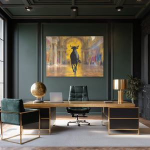 Sacred Bull Temple - Luxury Wall Art