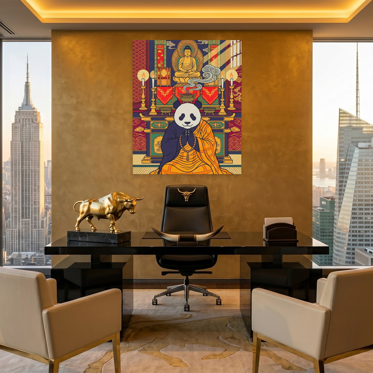 Sacred Praying Panda — Sacred Praying Panda Pent Bull Port 168