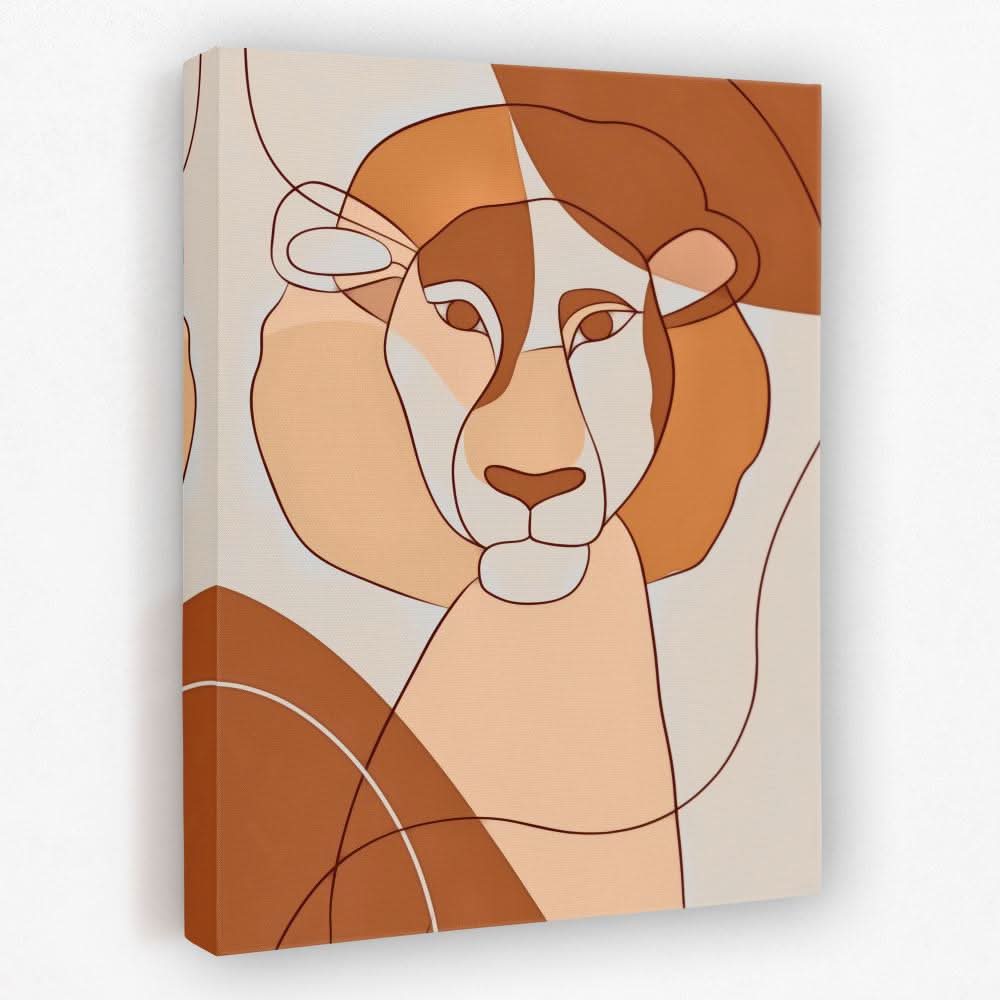 Safari King - Animals Canvas Wall Art