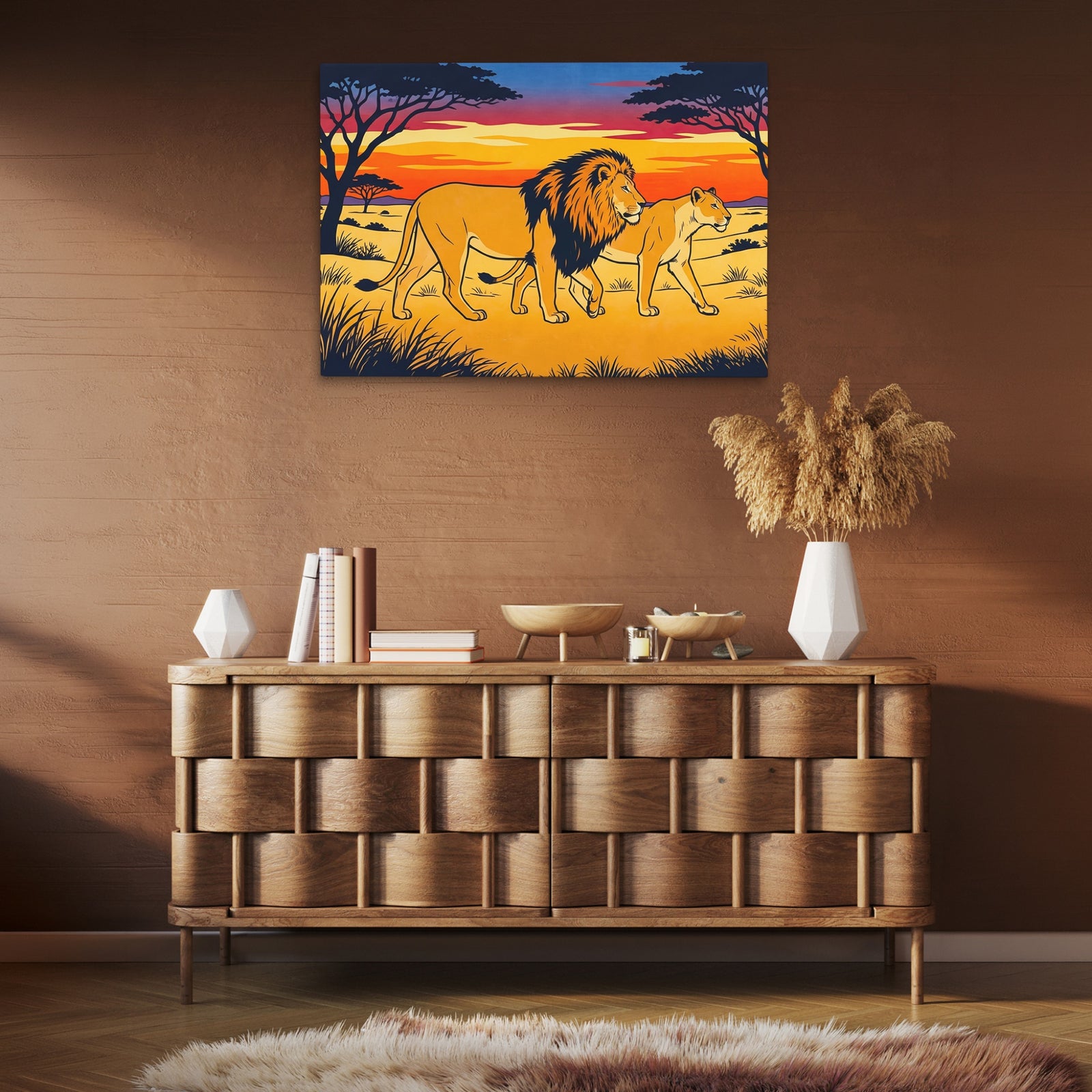Sahara Pride Golden Hour canvas wall art