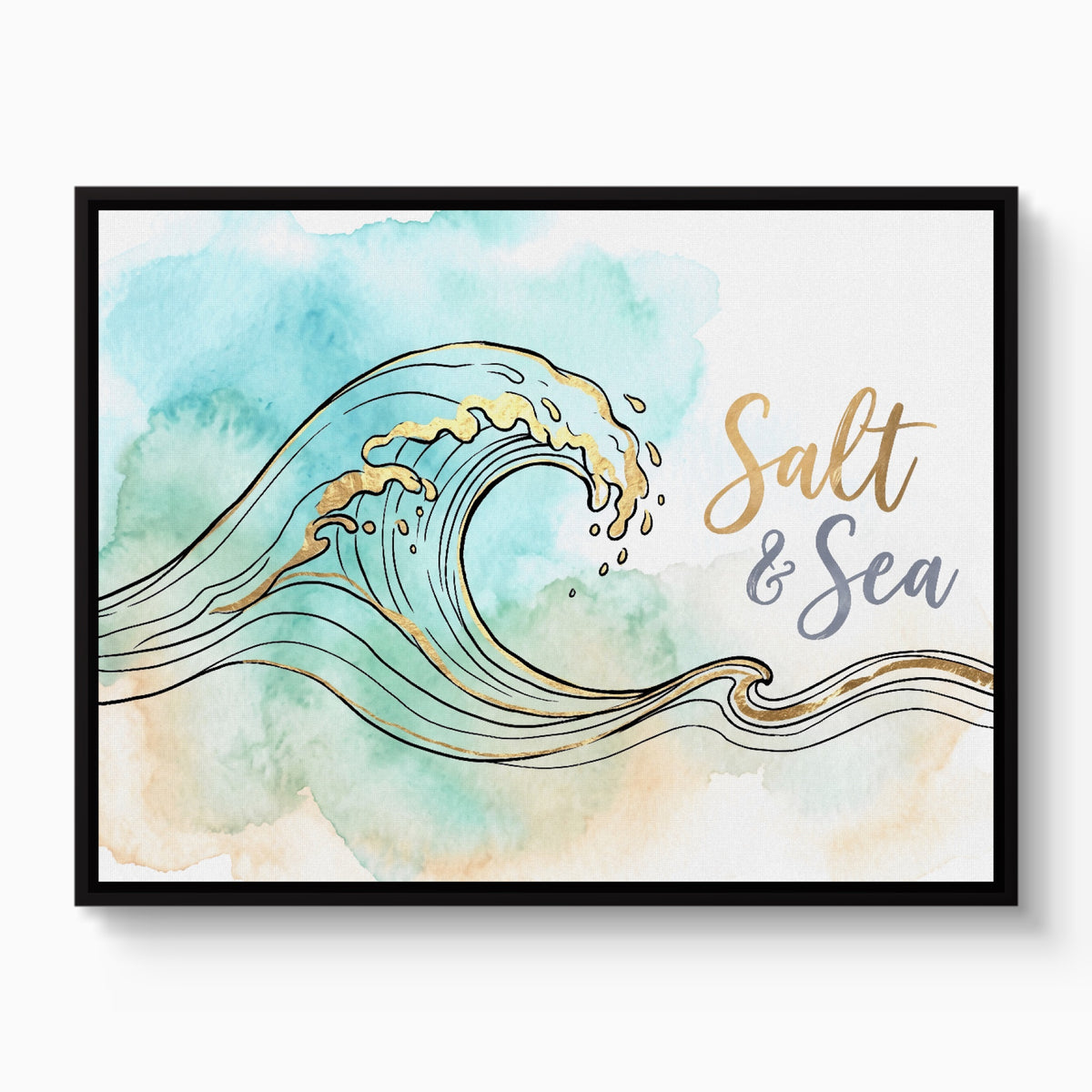 Salt And Sea — salt and sea white studio framed black