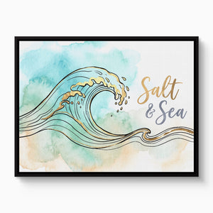 Salt And Sea — salt and sea white studio framed black