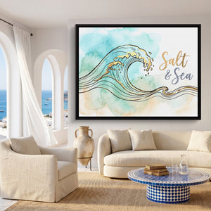 Salt And Sea — salt and sea sq coast living room 1land framed black