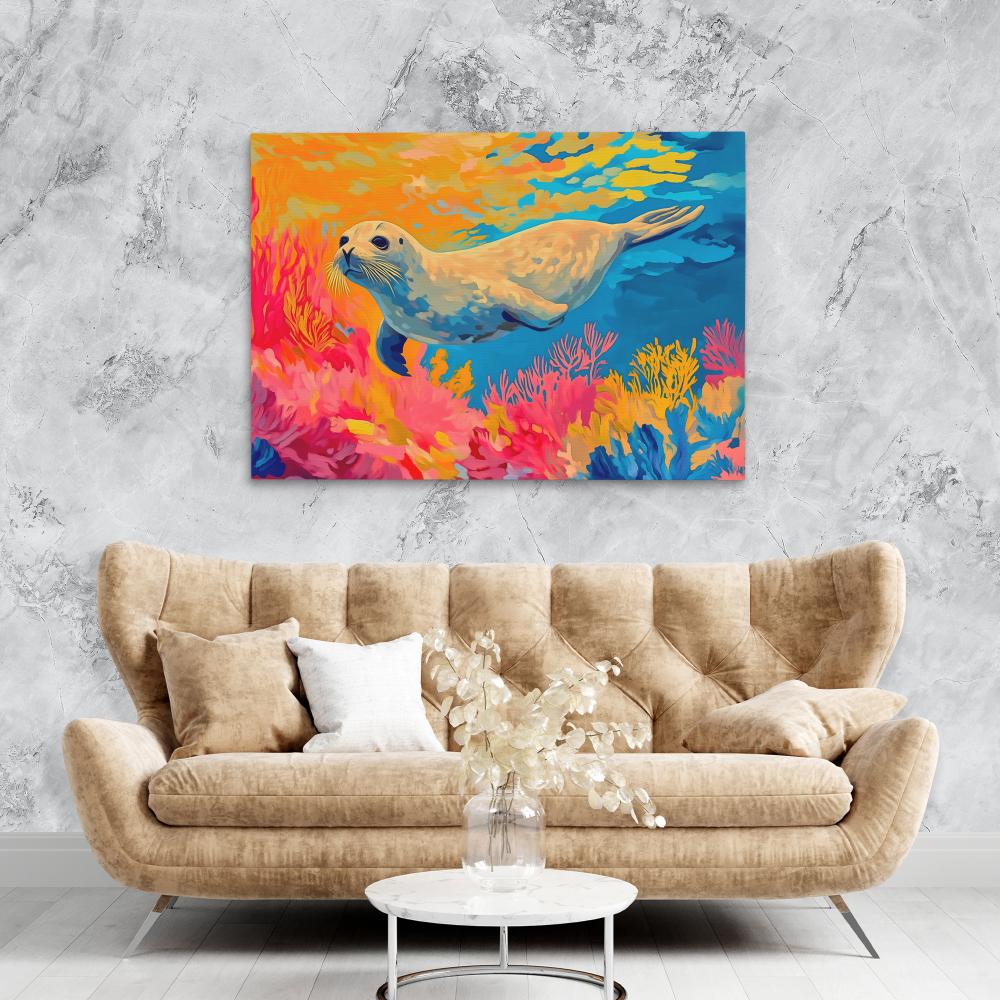 Saltwater Seal - Luxury Wall Art