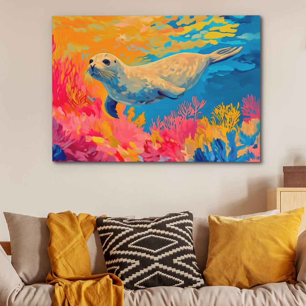 Saltwater Seal - Luxury Wall Art