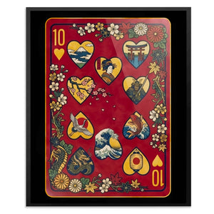Samurai 10 Hearts Card — Samurai 10 Hearts Card Front Facing Portrait2 257