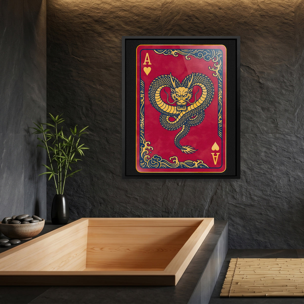 Samurai Ace Hearts Card — Samurai Ace Hearts Card Bamboo Bathroom Port 13
