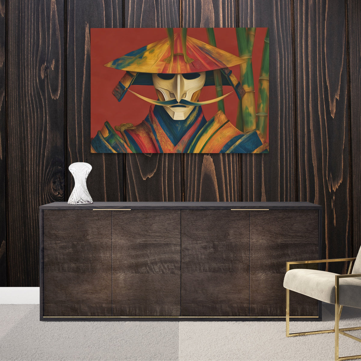 Samurai Bamboo Gold — Samurai Bamboo Gold Luxurious Room Wood Walls 187