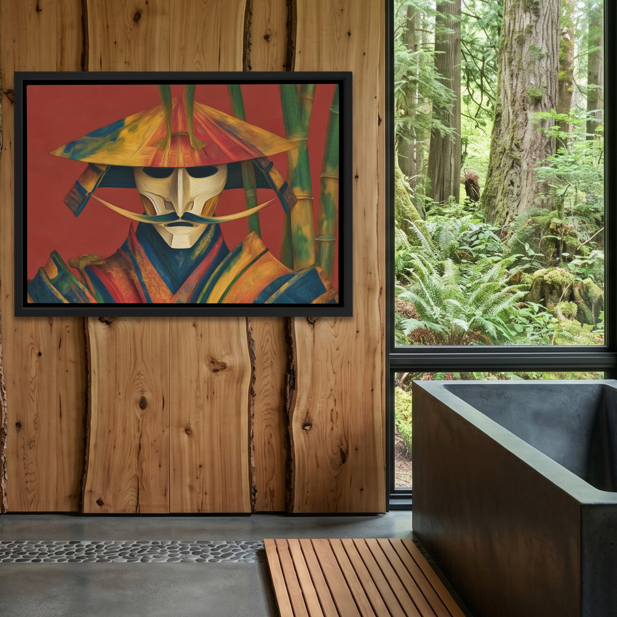 Samurai Bamboo Gold — Samurai Bamboo Gold Outdoor Bathroom Log Land 206