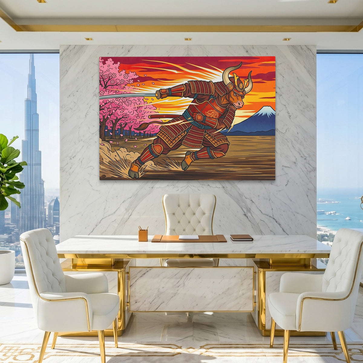 Samurai Bull Charging — Samurai Bull Charging King Lux Land 74