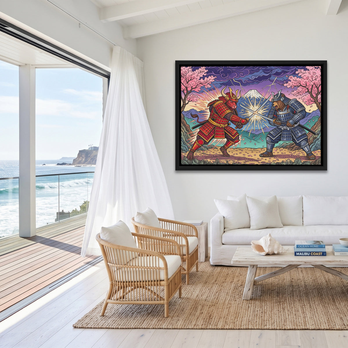 Samurai Bull Duel — Samurai Bull Duel Malibu Beach Land 238
