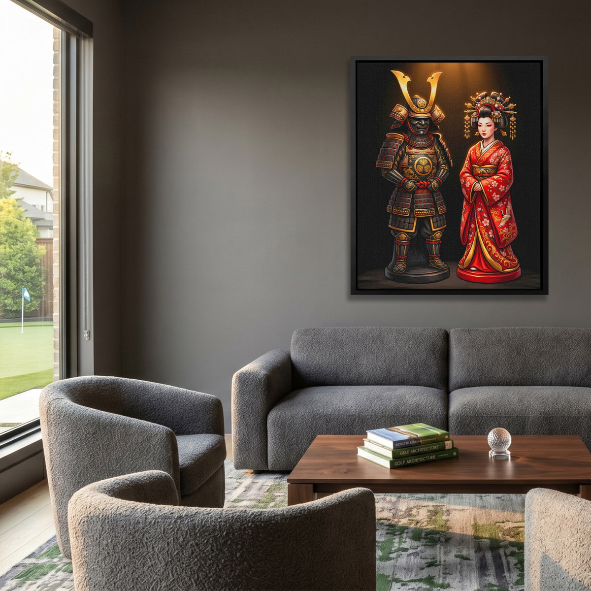 Samurai Couple Chess — Samurai Couple Chess Golf Course House Port 104