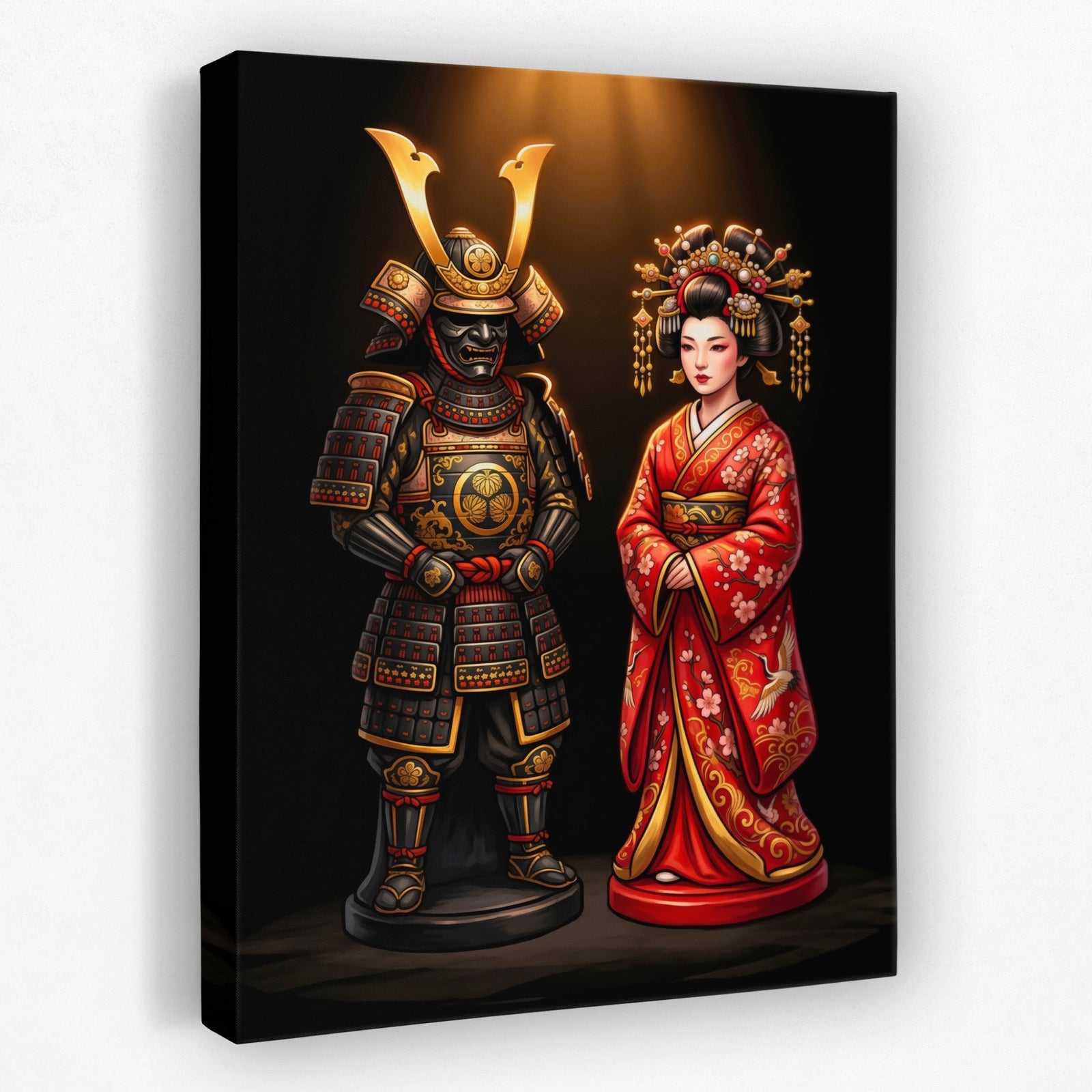 Samurai Couple Chess — Samurai Couple Chess Portrait   Side View   Mirror 50