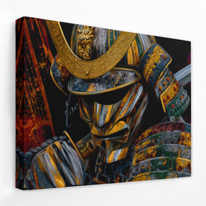 Samurai Golden Armor — Samurai Golden Armor Landscape   Side View   Mirror Wrap 169