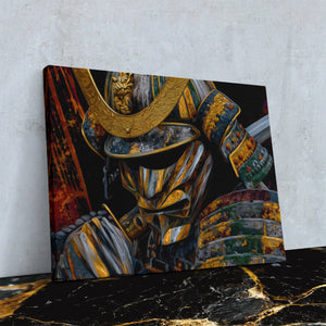Samurai Golden Armor — Samurai Golden Armor Against Wall4x5 Reflect 17