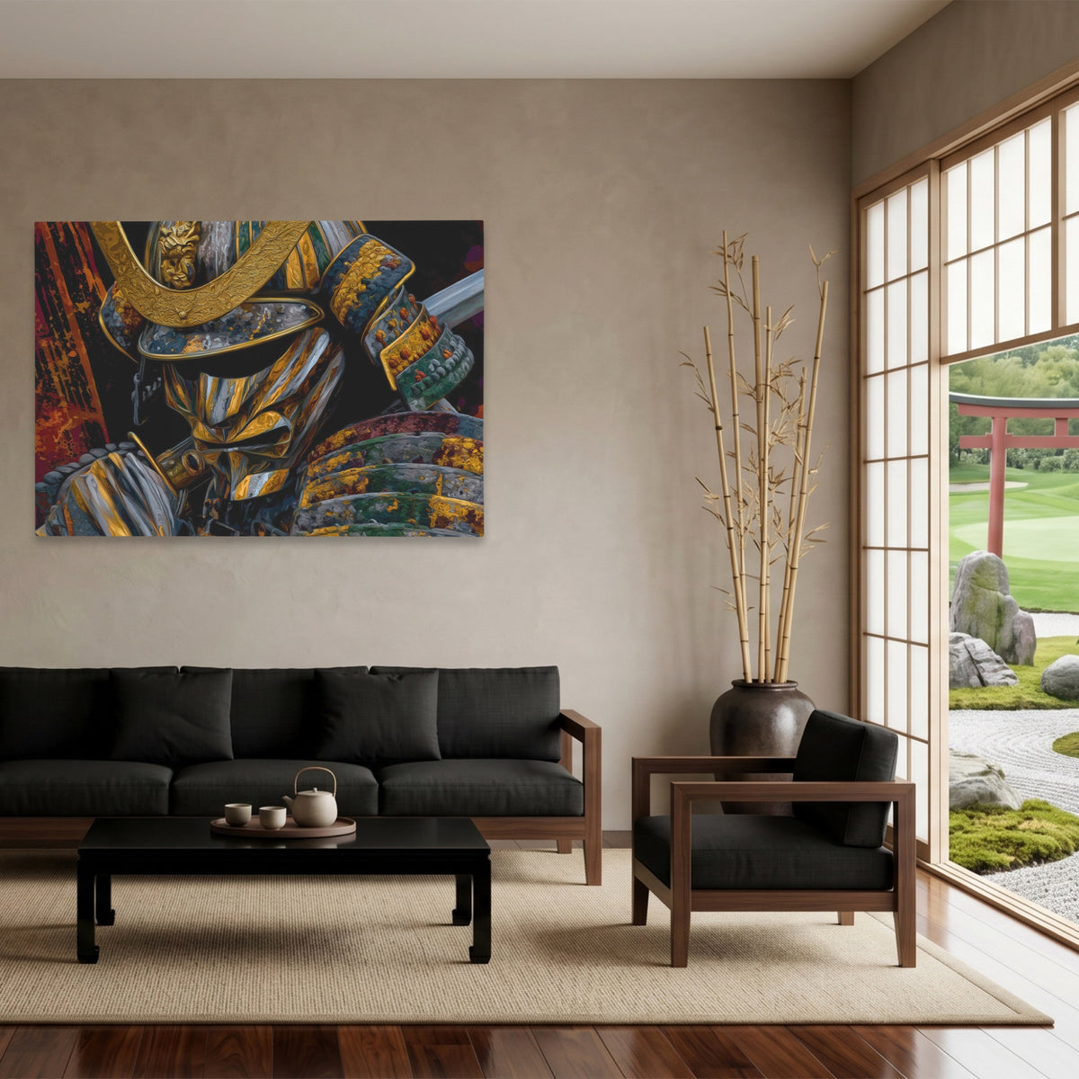Samurai Golden Armor — Samurai Golden Armor Japanese Garden Land 131