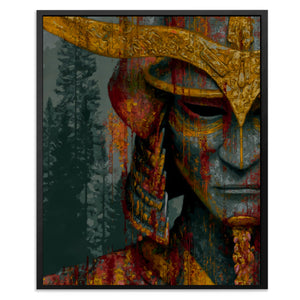 Samurai Helmet Burnt — Samurai Helmet Burnt Front Facing Portrait2 14