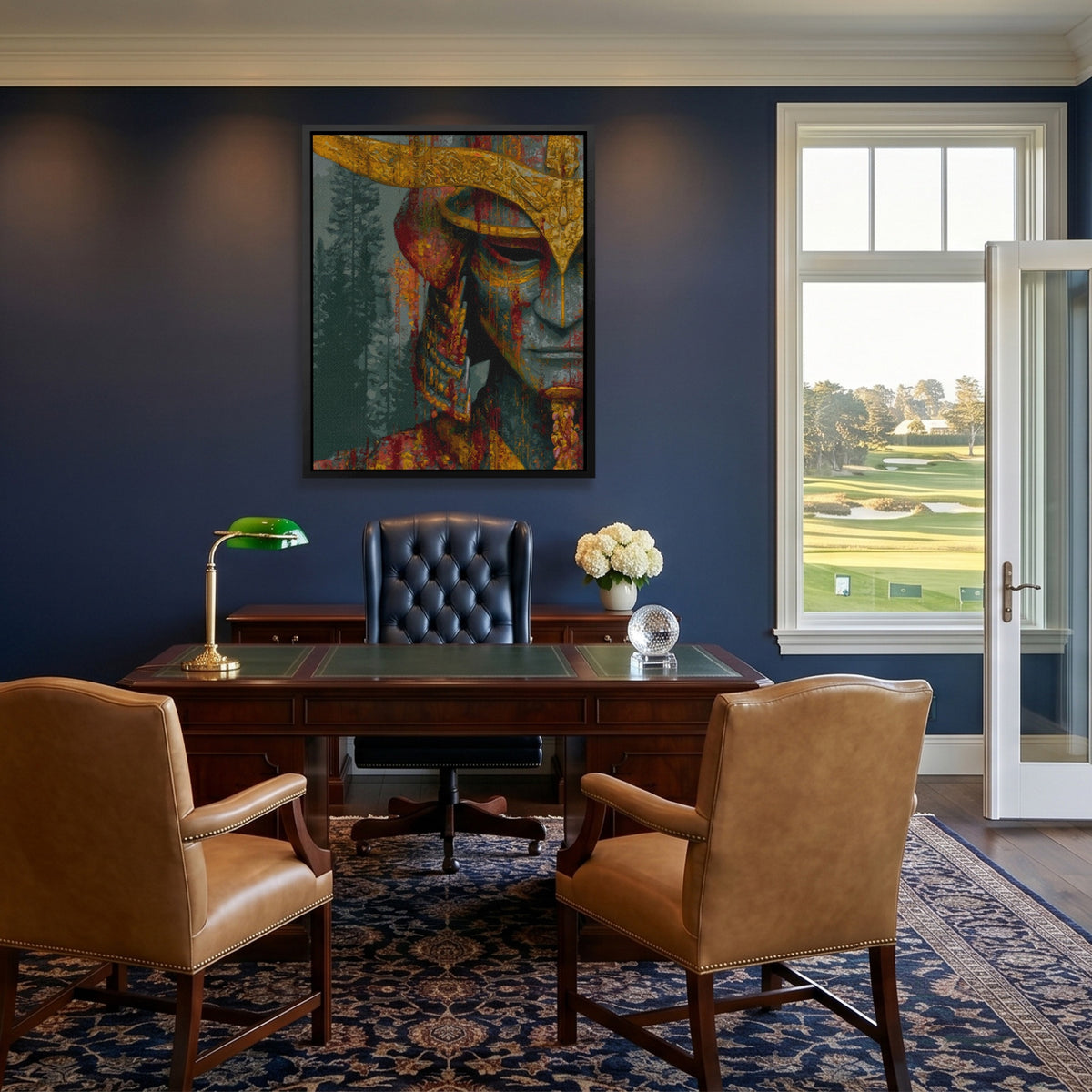Samurai Helmet Burnt — Samurai Helmet Burnt Golf House Blue Port 30