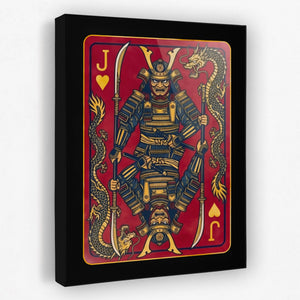 Samurai Jack Hearts Card — Samurai Jack Hearts Card Portrait   Side View   Black Wrap 440