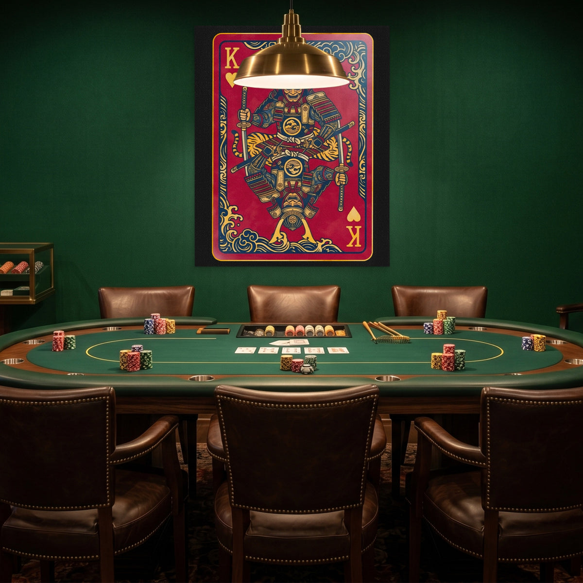 Samurai King Hearts Card — Samurai King Hearts Card Poker Room Green Port 411