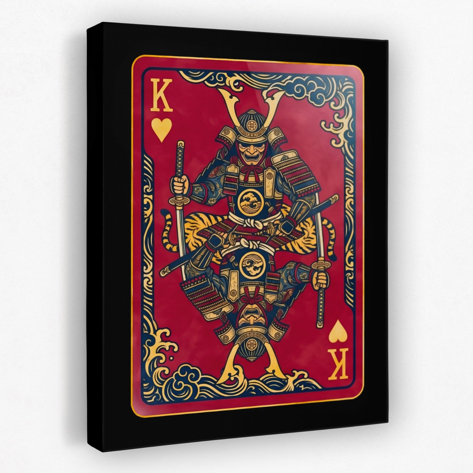 Samurai King Hearts Card — Samurai King Hearts Card Portrait   Side View   Mirror 471