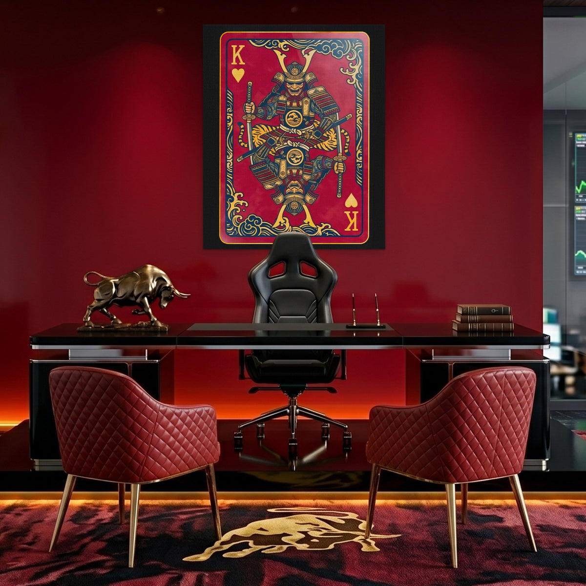 Samurai King Hearts Card — Samurai King Hearts Card Bull Trader Room Port 171
