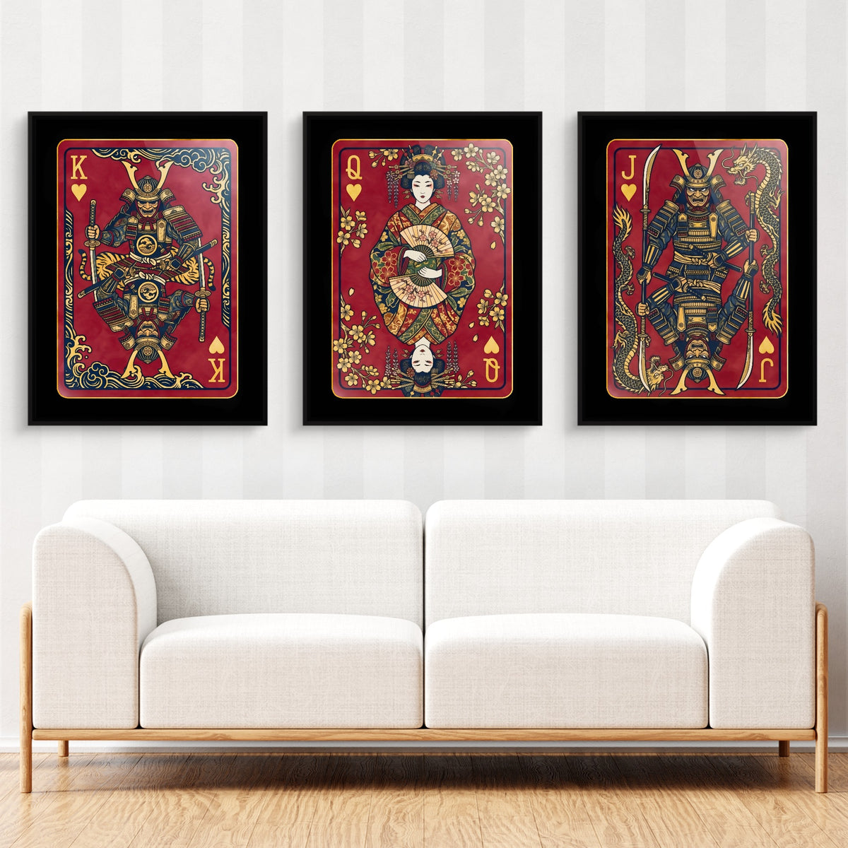 Samurai Hearts King Queen Jack