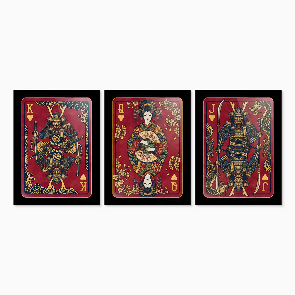 Samurai Hearts King Queen Jack
