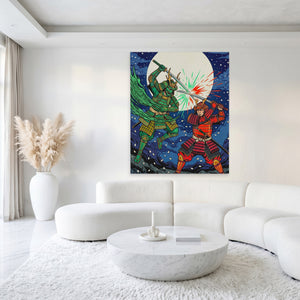 Samurai Lunar Duel — Samurai Lunar Duel White Luxury Port 224