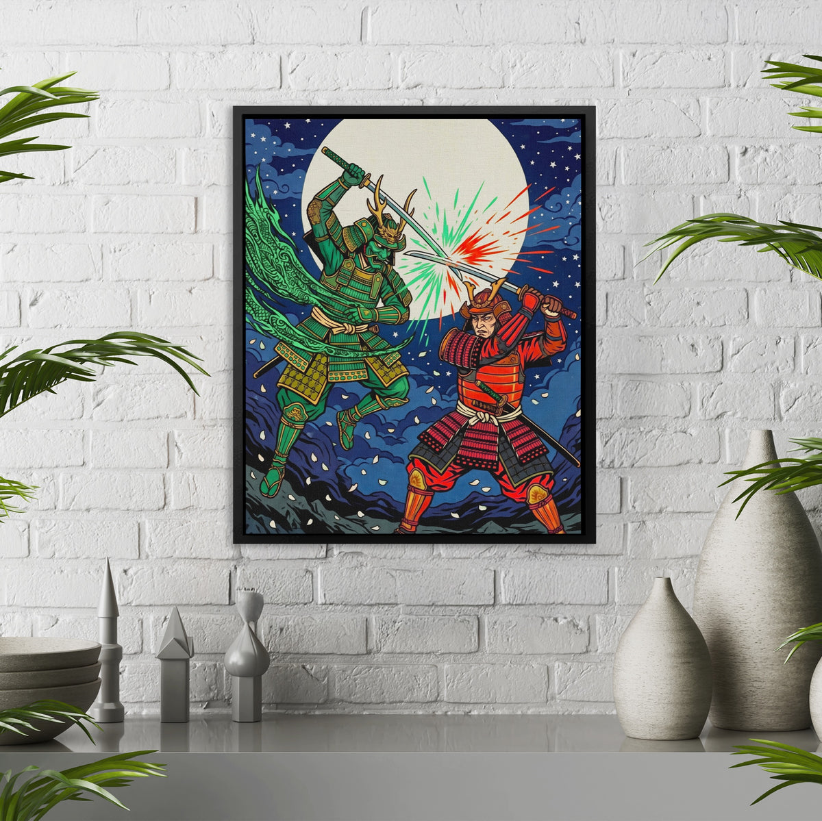 Samurai Lunar Duel — Samurai Lunar Duel New   White Brick Port 96