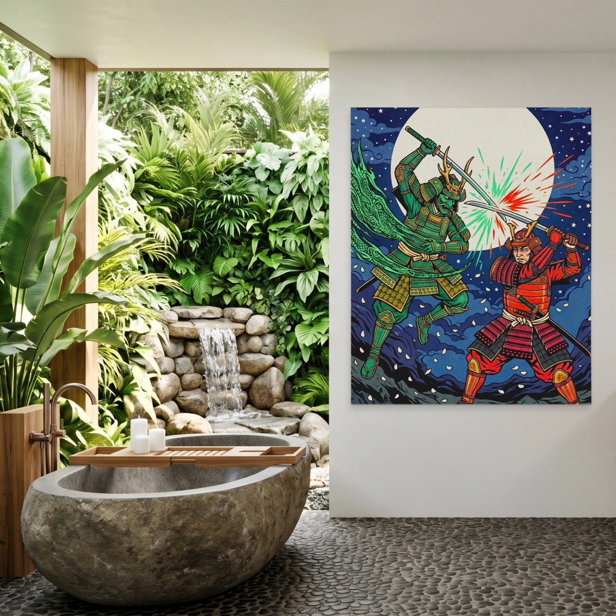 Samurai Lunar Duel — Samurai Lunar Duel Outdoor Bathroom Port 128