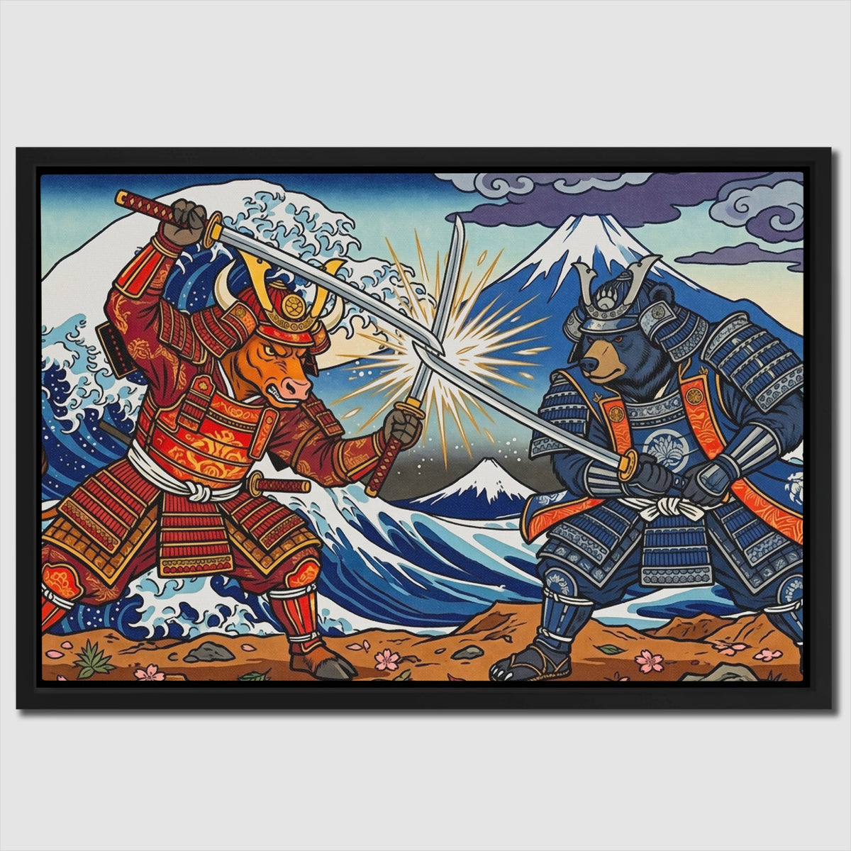 Samurai Mt. Fuji Clash — Samurai Mt. Fuji Clash Close Up Landscape 44