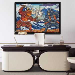 Samurai Mt. Fuji Clash — Samurai Mt. Fuji Clash Luxury Office Desk 149
