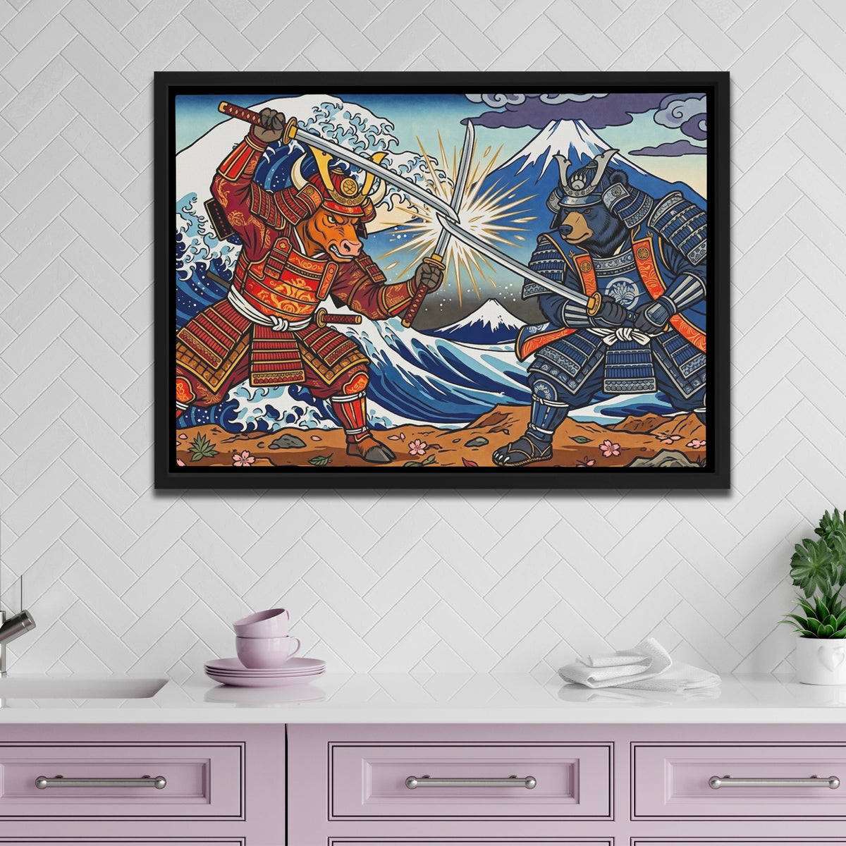 Samurai Mt. Fuji Clash — Samurai Mt. Fuji Clash pink kitchen land 254