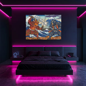 Samurai Mt. Fuji Clash — Samurai Mt. Fuji Clash Pink Neon Room Land 170