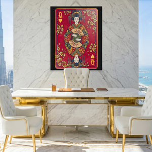 Samurai Queen Hearts Card — Samurai Queen Hearts Card King Lux Port 141