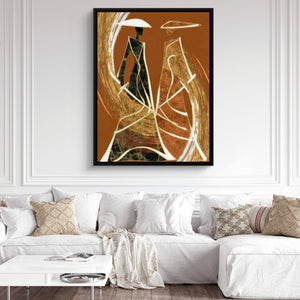 Samurai Standoff Geometric — samurai standoff geometric sq white couch and wall 1port framed black