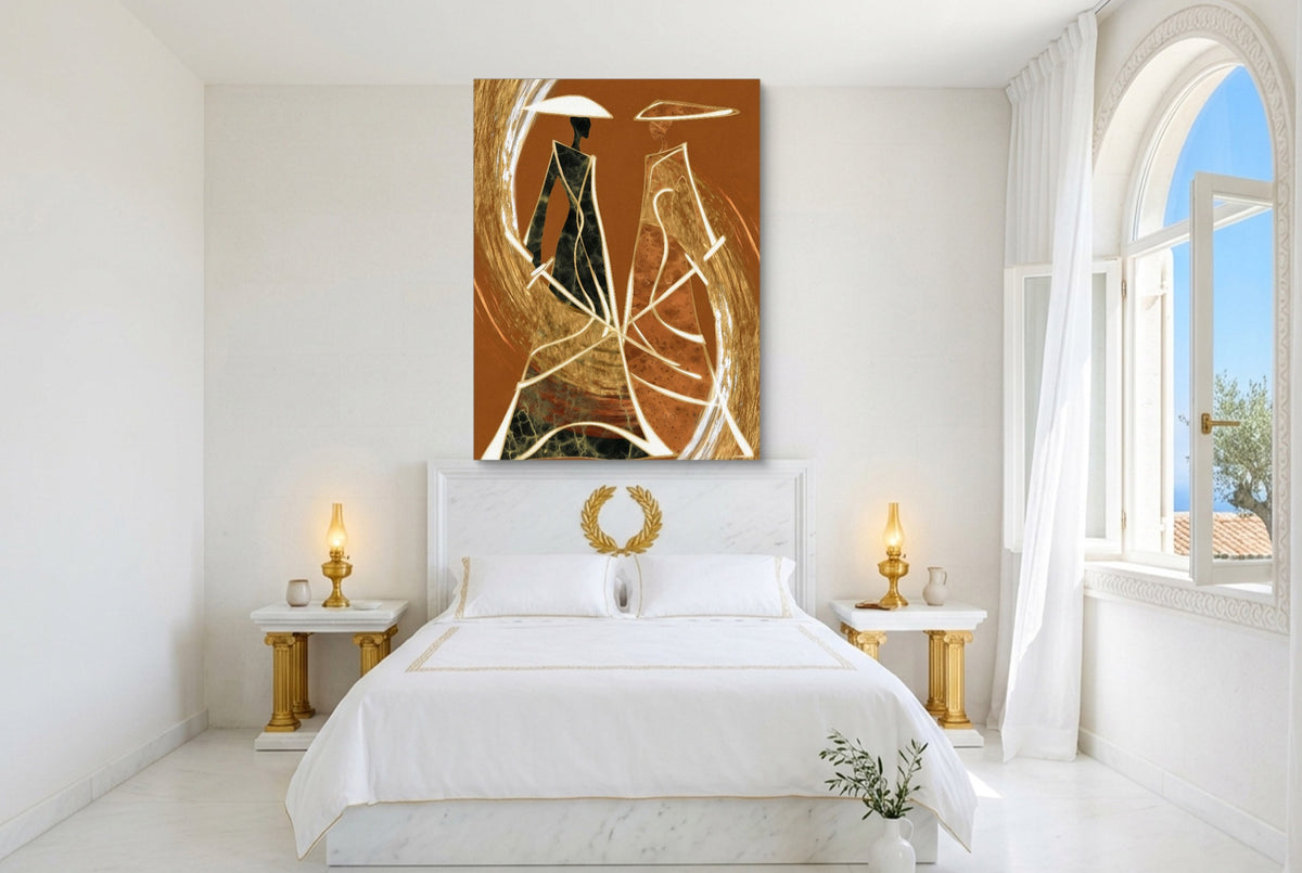 Samurai Standoff Geometric — samurai standoff geometric bedroom with window 1port flush print