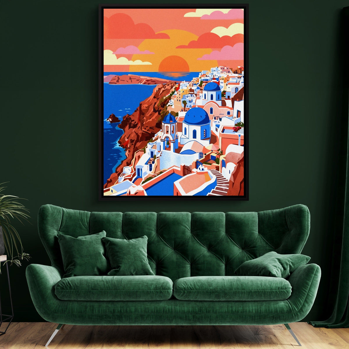 Santorini Sunset View - Luxury Wall Art