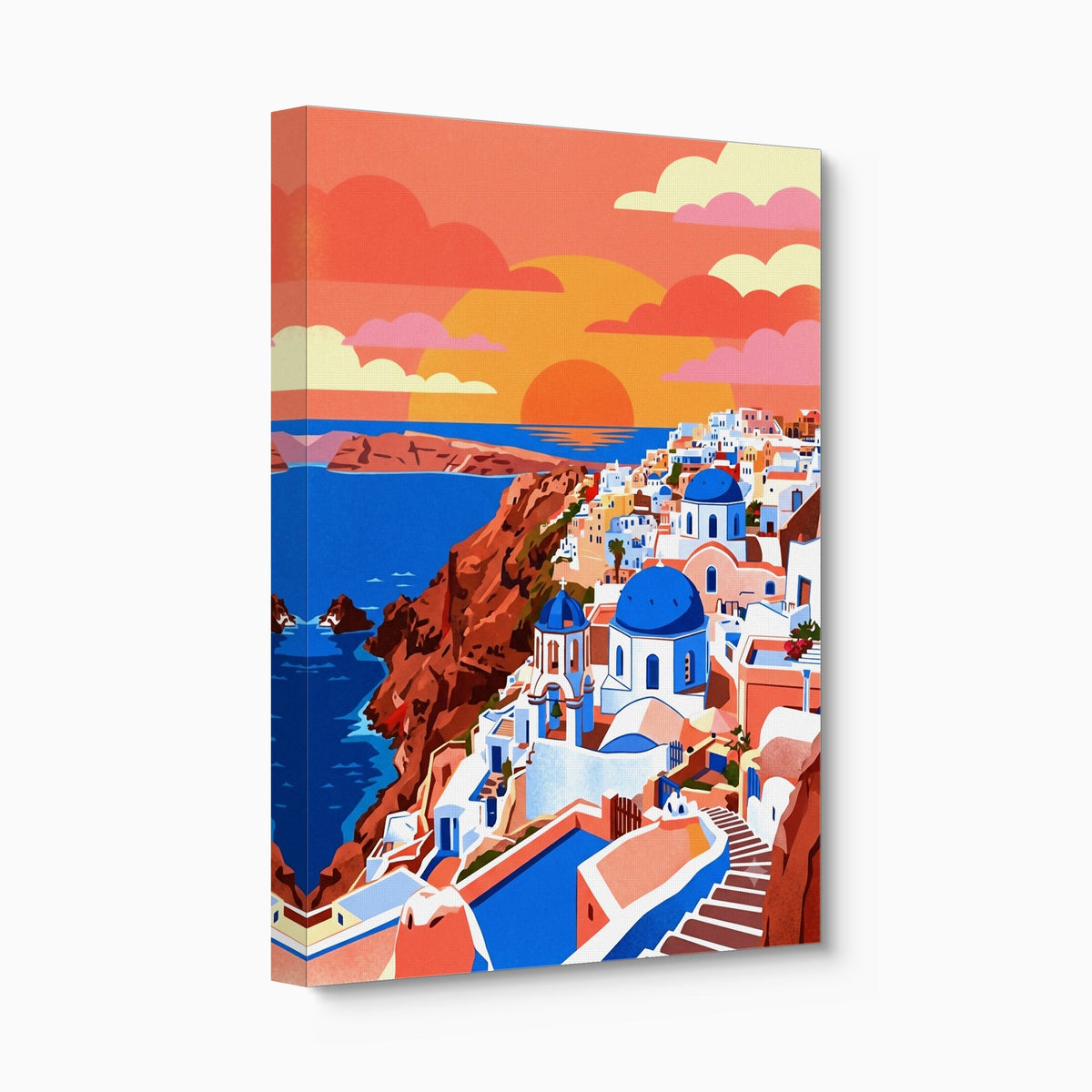 Santorini Sunset View - Luxury Wall Art