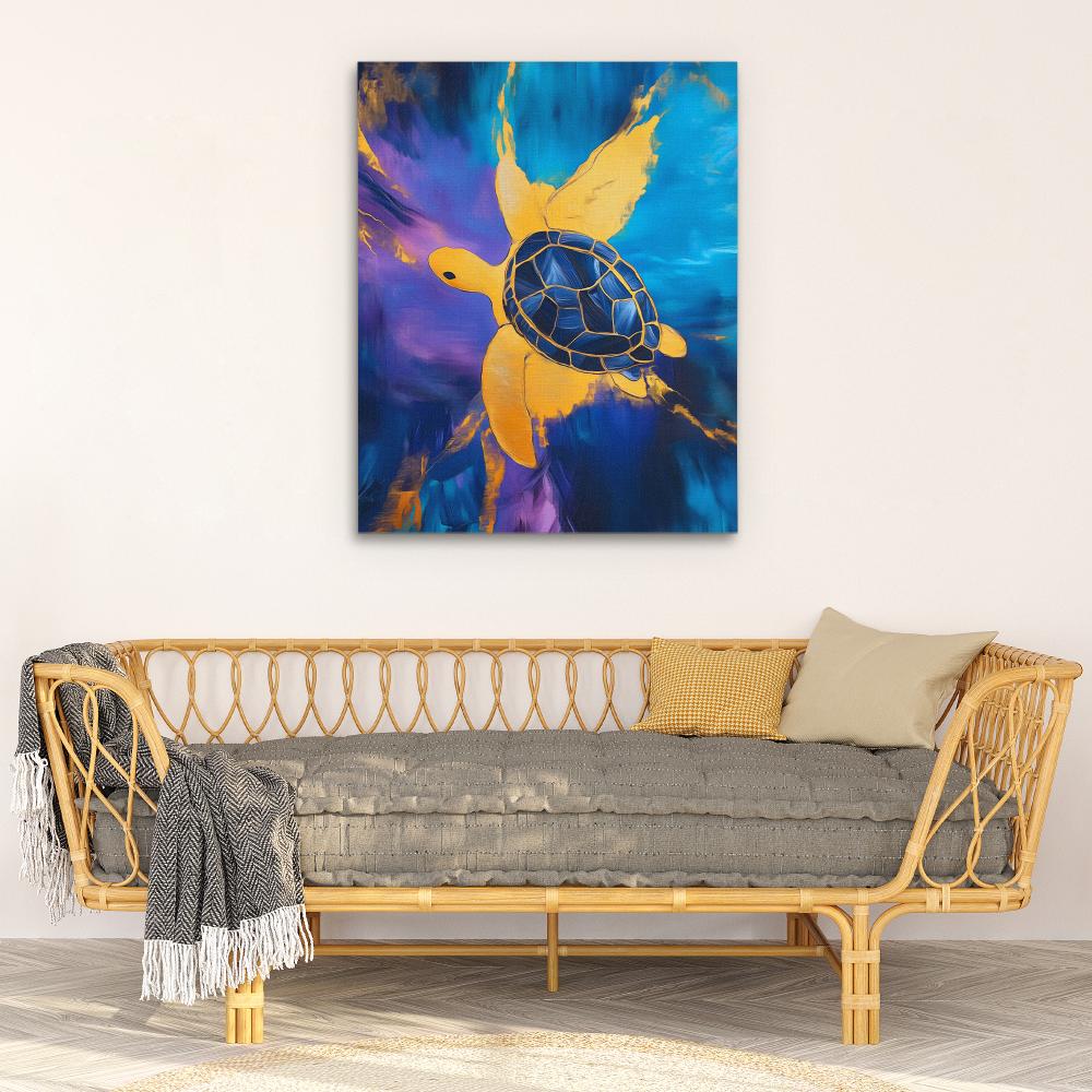 Sapphire Current - Luxury Wall Art