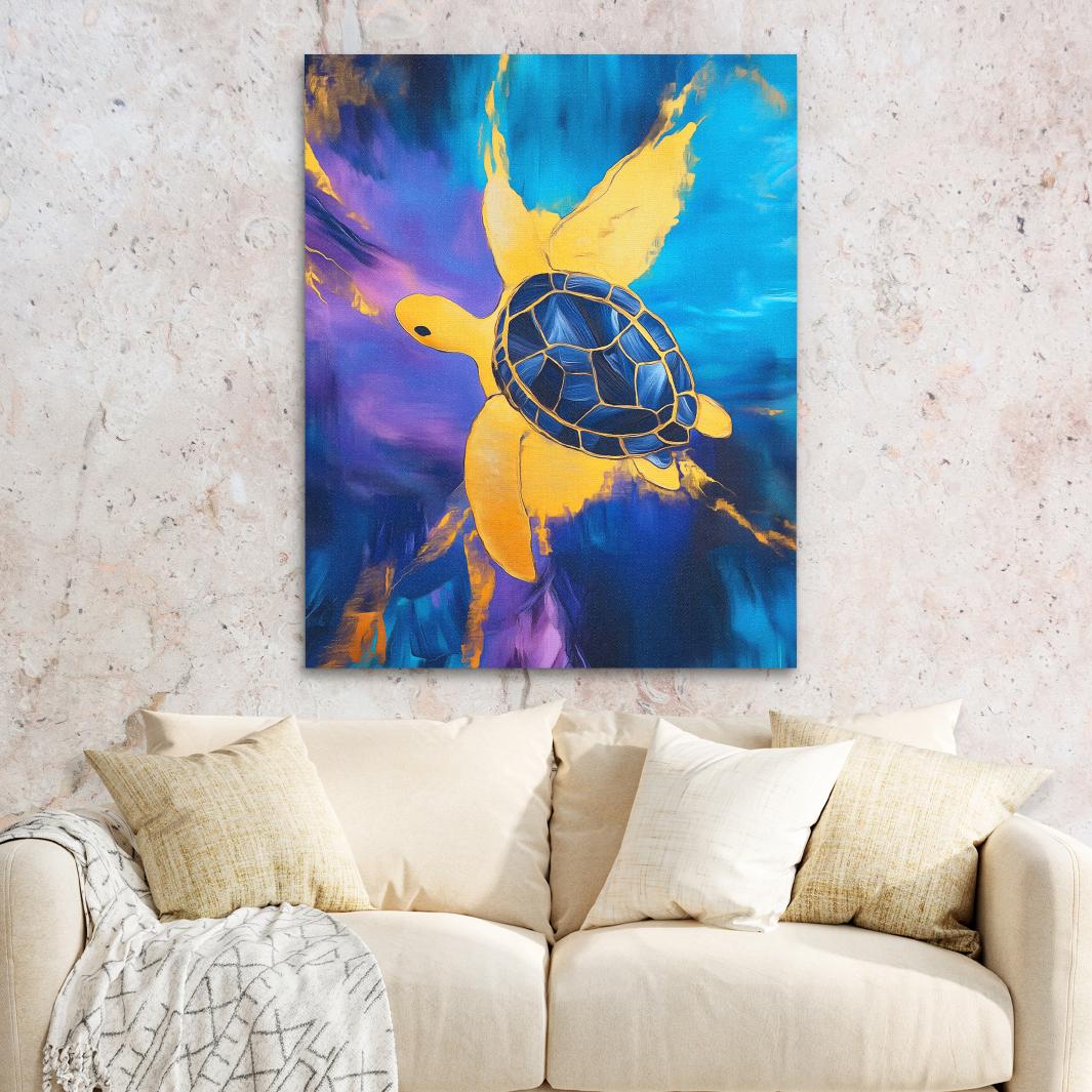 Sapphire Current - Luxury Wall Art