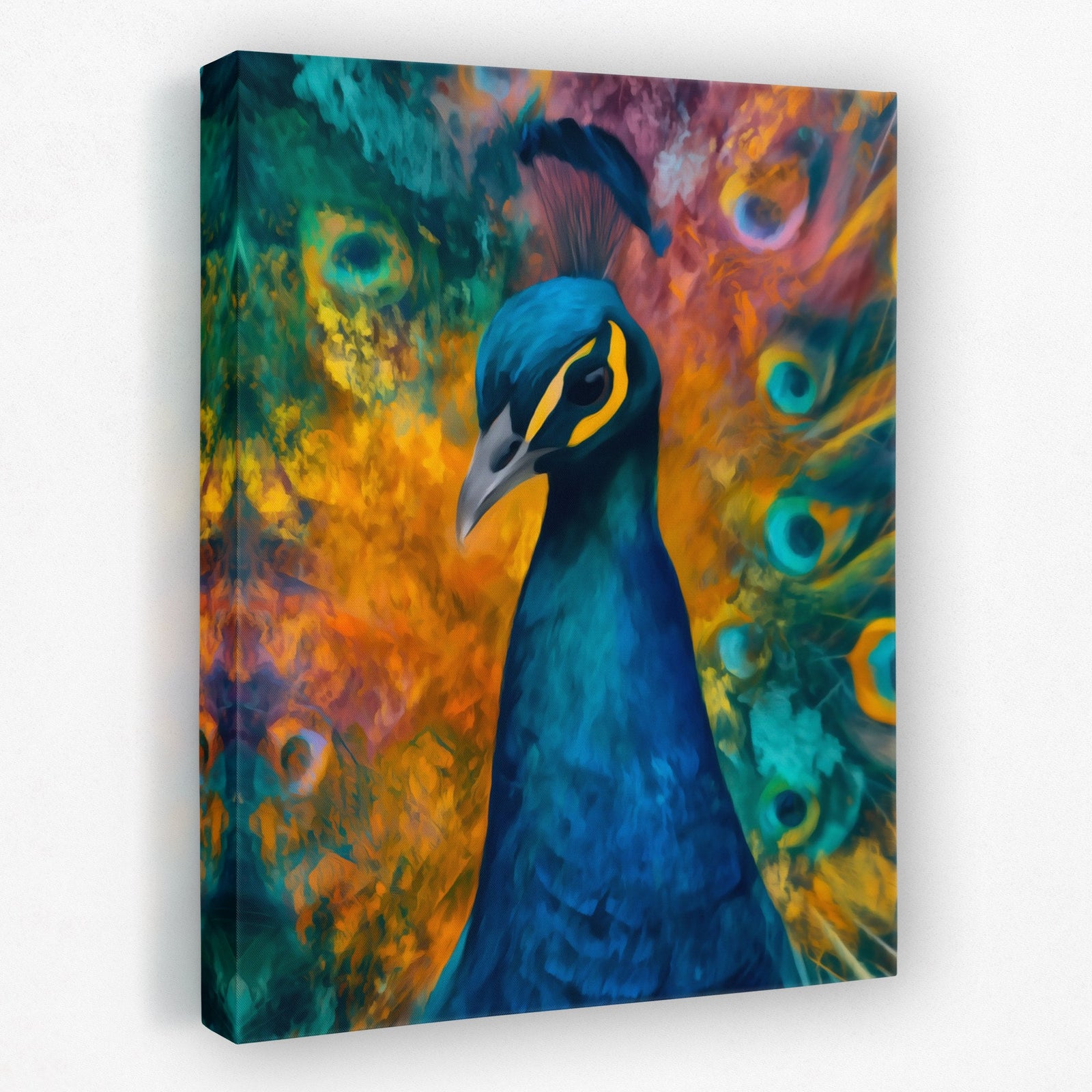 Sapphire Feathered Oracle - Luxury Wall Art